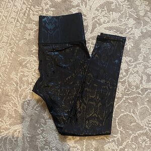 Black Patterned Leggings